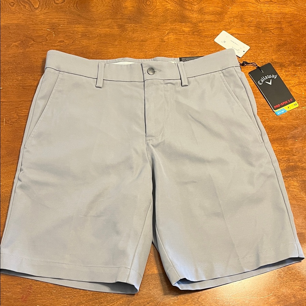 Callaway Men's Light Gray Performance Golf Shorts NWT